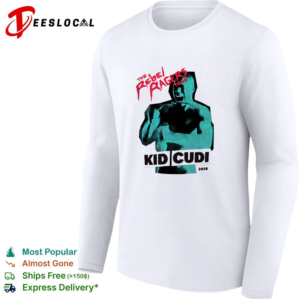 Kid Cudi The Rebel Ragers Tour 2026 North America vintage shirt