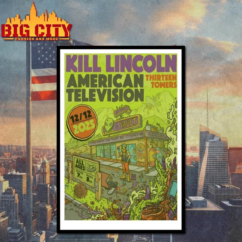 Kill Lincoln Dec 12 2025 Tysons Tour Poster Shirt