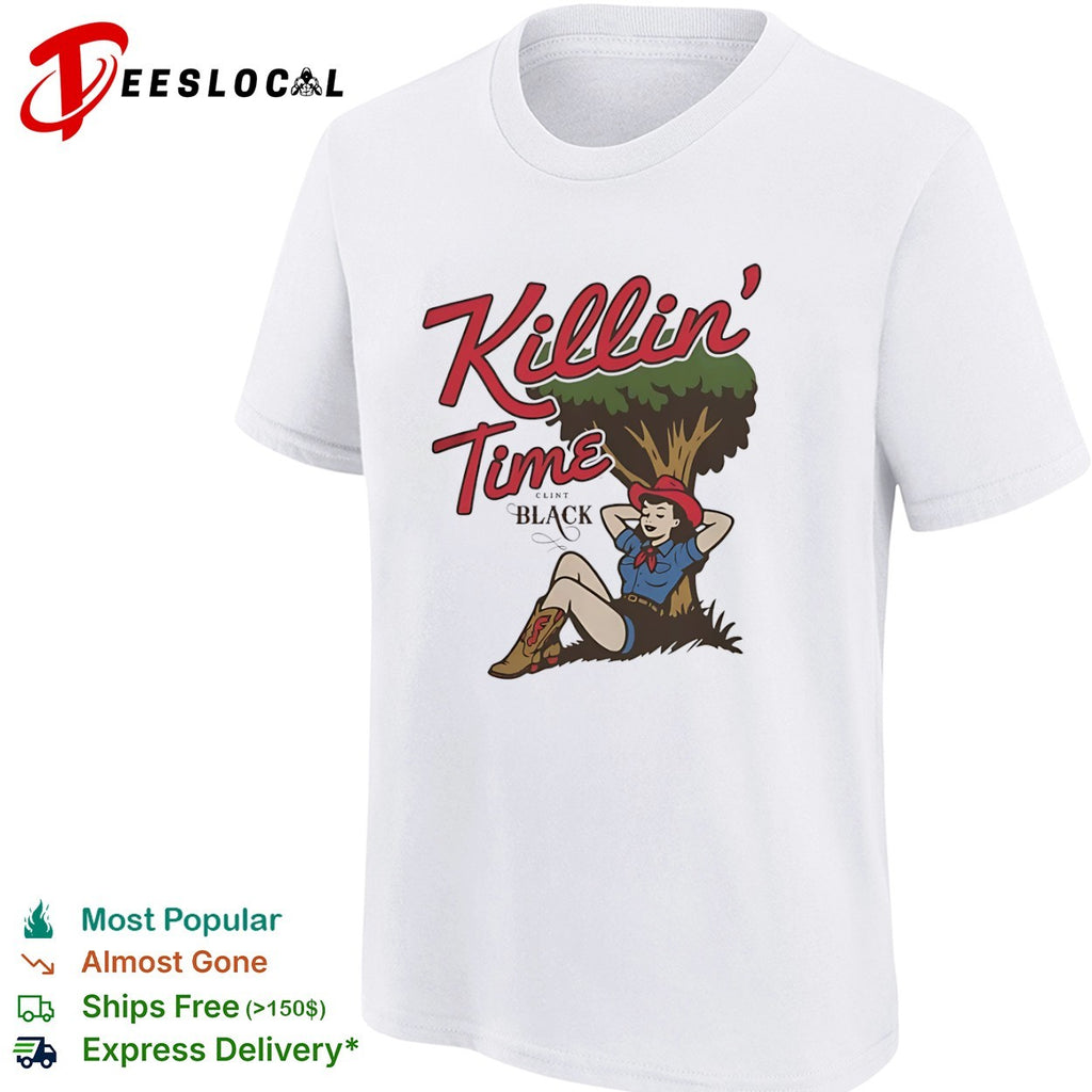Killin Time Clint Black Country Music Pinup Shirt