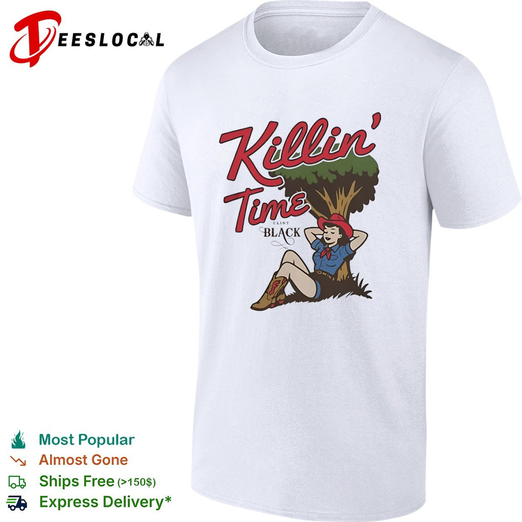 Killin Time Clint Black Country Music Pinup Shirt