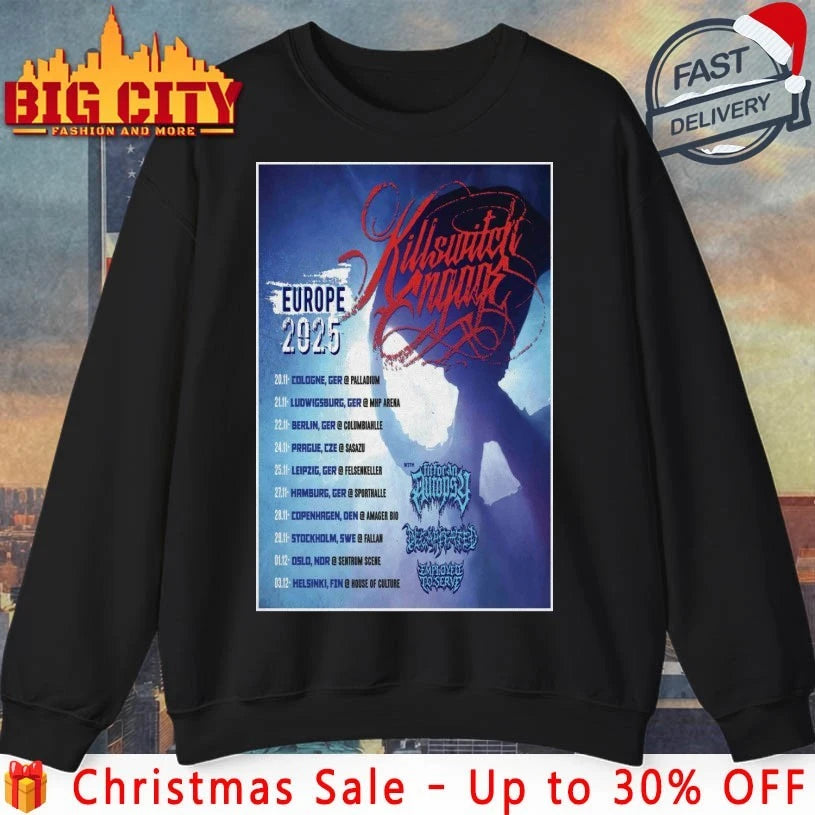 Killswitch Engage Europe 2025 Poster shirt