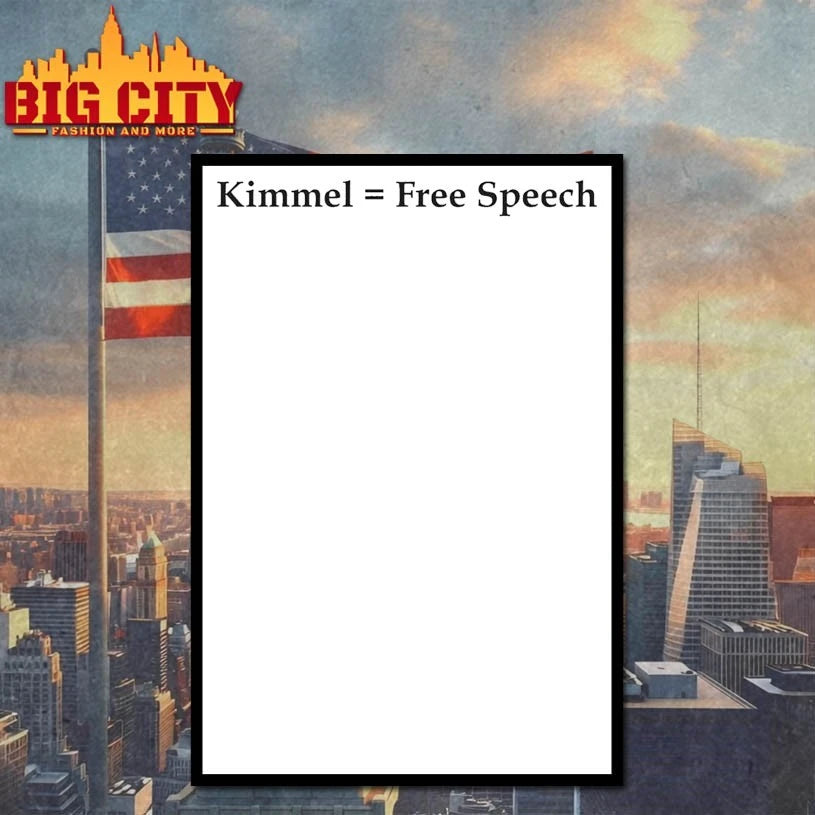 Kimmel Free = Speech shirts