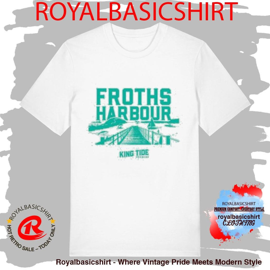 King Tide Brewing Froths Harbour Seafoam T-Shirts