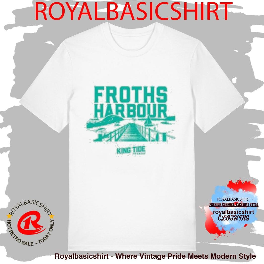 King Tide Brewing Froths Harbour Seafoam T-Shirts