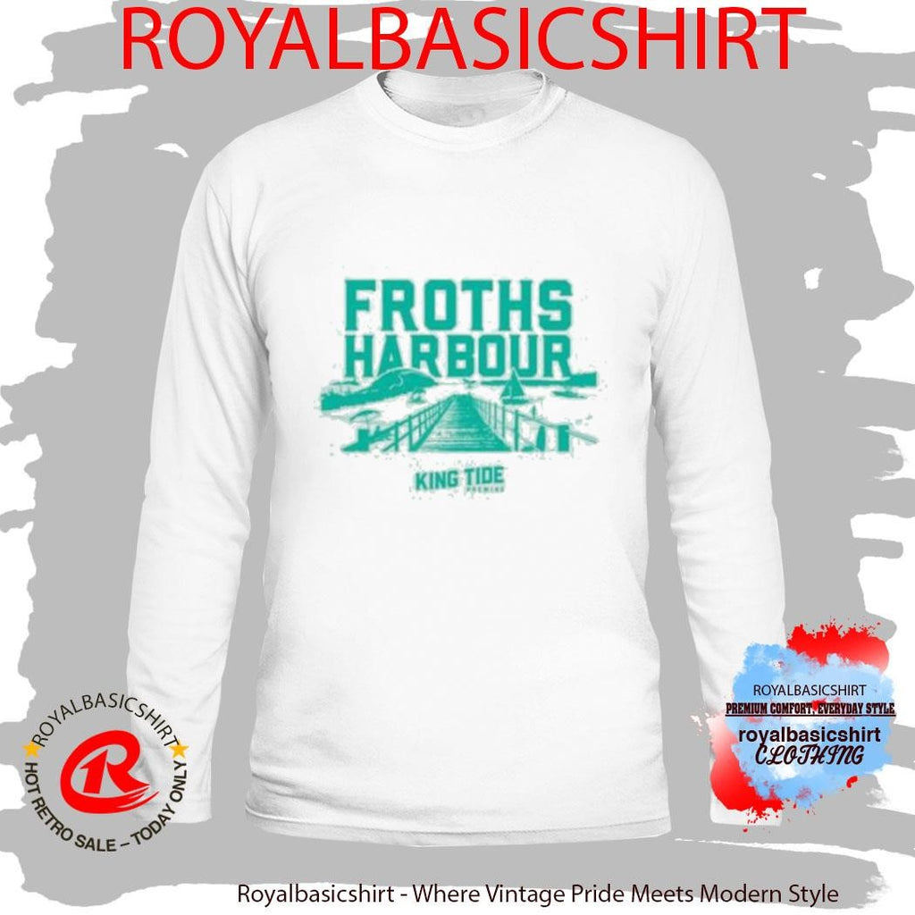 King Tide Brewing Froths Harbour Seafoam T-Shirts