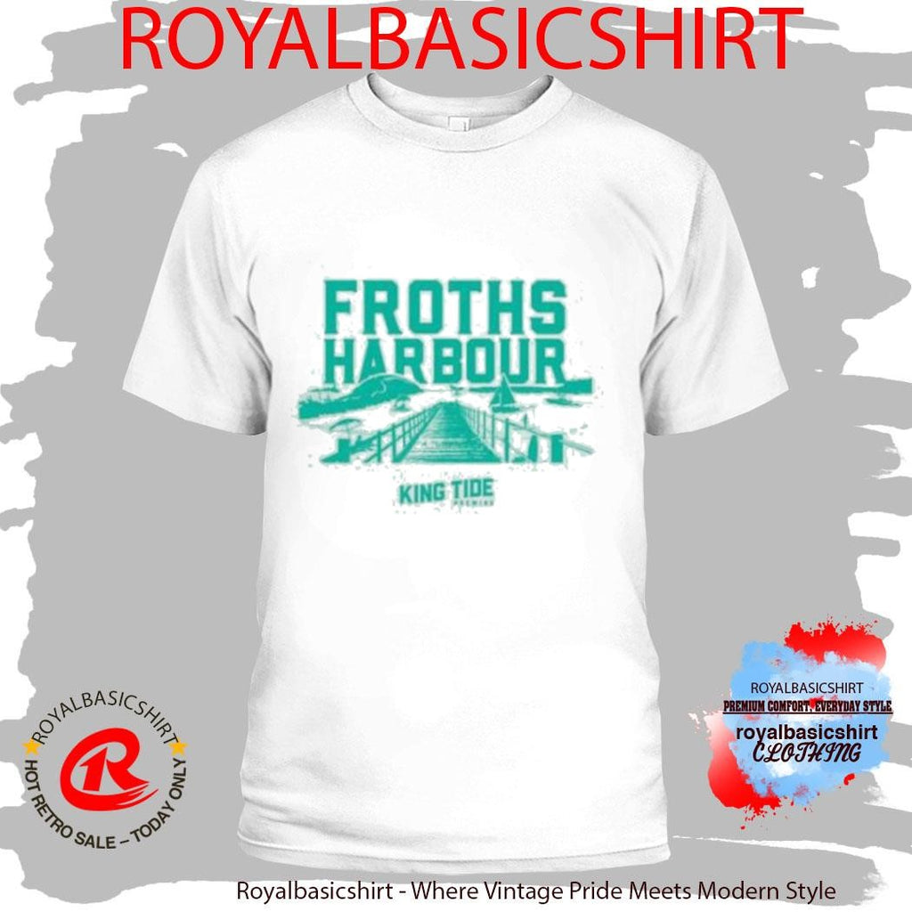 King Tide Brewing Froths Harbour Seafoam T-Shirts