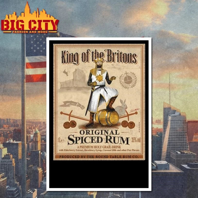 King of the Britons Original Spiced Rum poster shirt