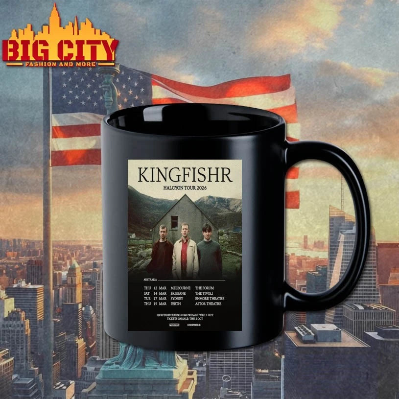 Kingfishr Halcyon Tour 2026 Poster shirts