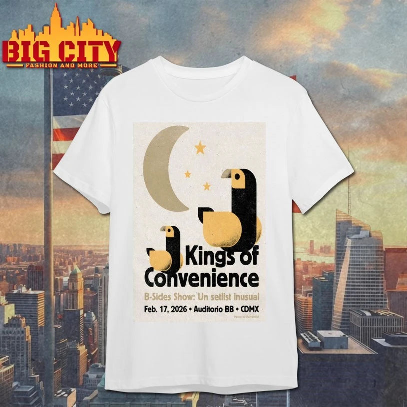 Kings Of Convenience At Auditorio CDMX On Feb 17 2026 Poster shirts