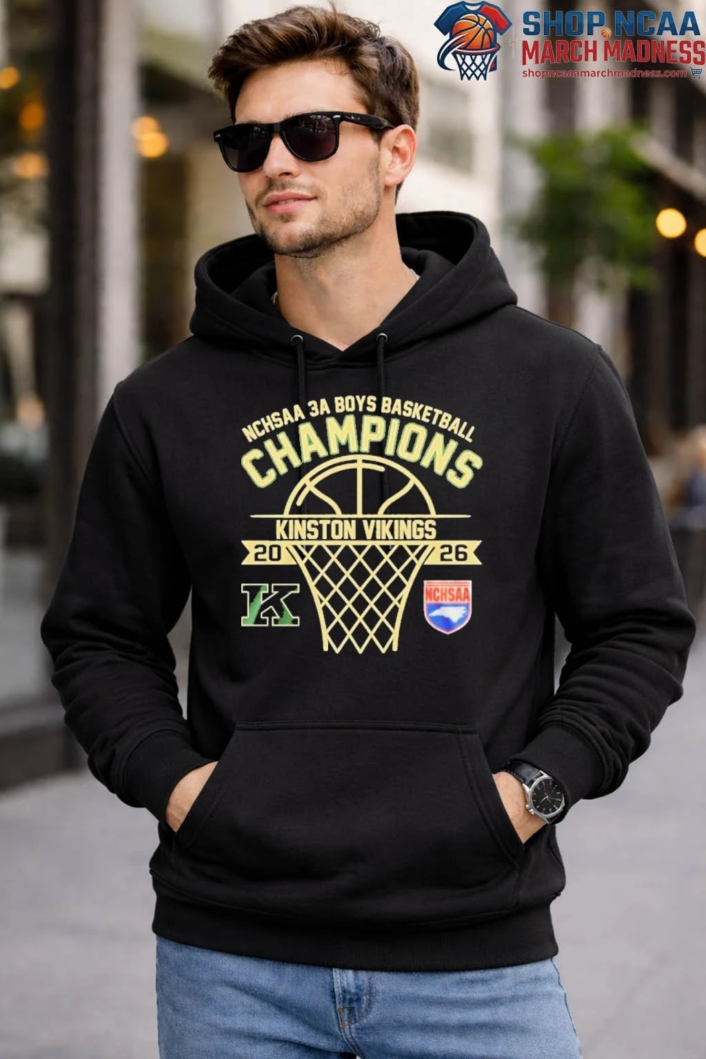 Kinston Vikings NCHSAA 3A Boys Champions 2026 Hoodie T-Shirt Kinston Vikings Shirt