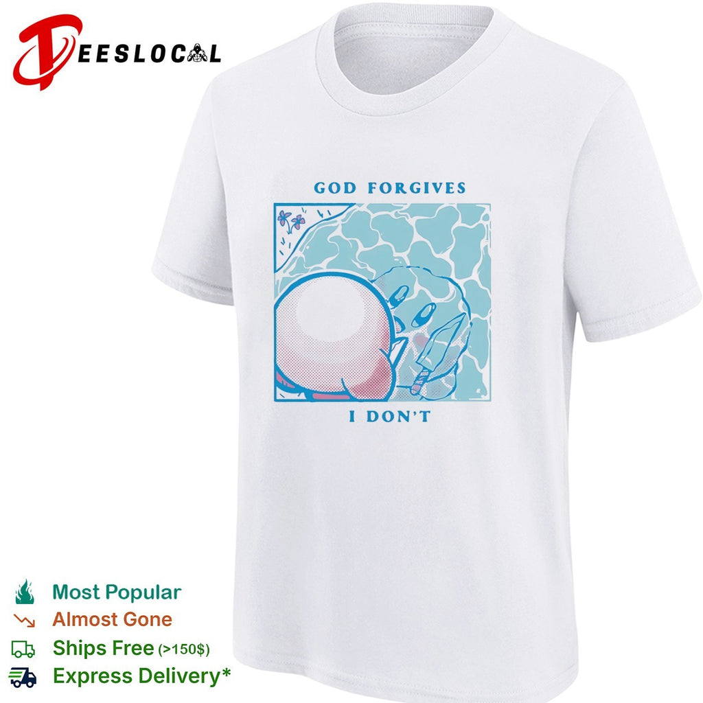 Kirby God Forgives I Dont Nintendo Pop Culture Shirt