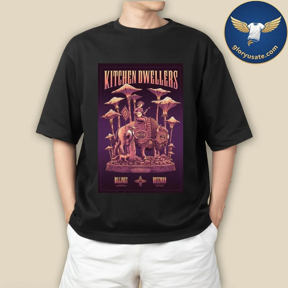 Kitchen Dwellers Montana Tour January 29-31 2026 Poster Shirt