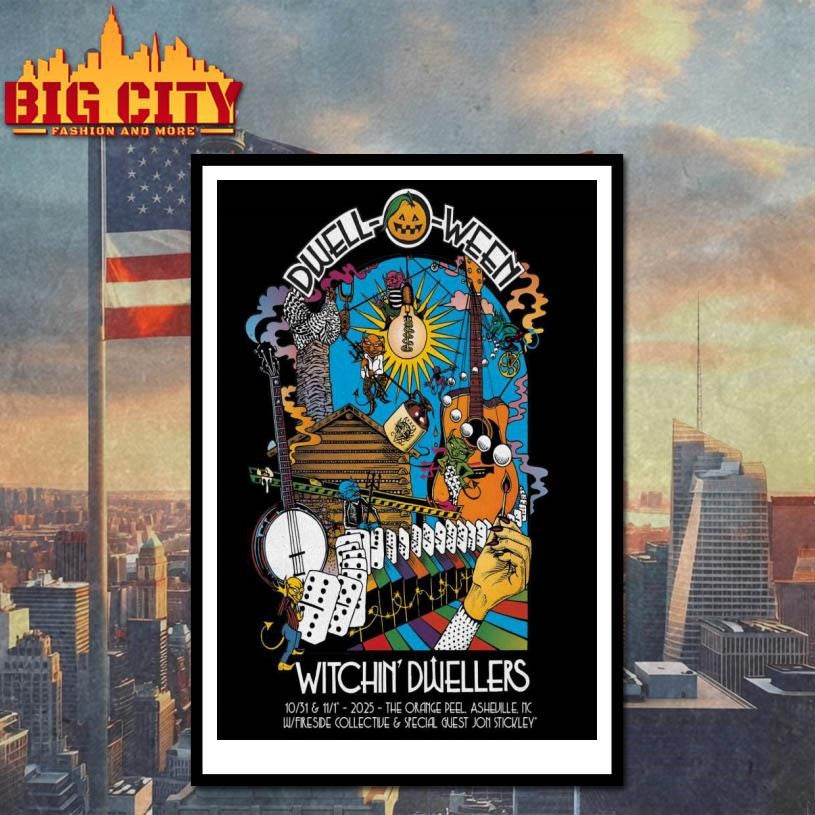 Kitchen Dwellers Oct 31-Nov 1 2025 The Orange Peel in Asheville NC Poster Shirt