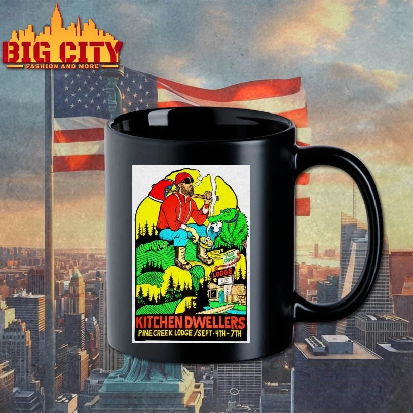 Kitchen Dwellers Sept 4th-7th 2025 Pine Creek Lodge Livingston Poster shirt