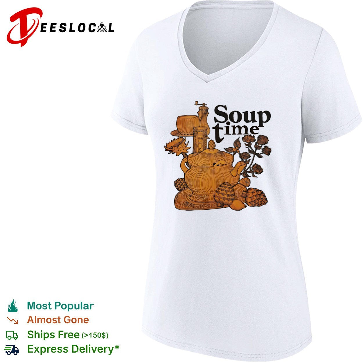 Kitchen tureen soup time shirt
