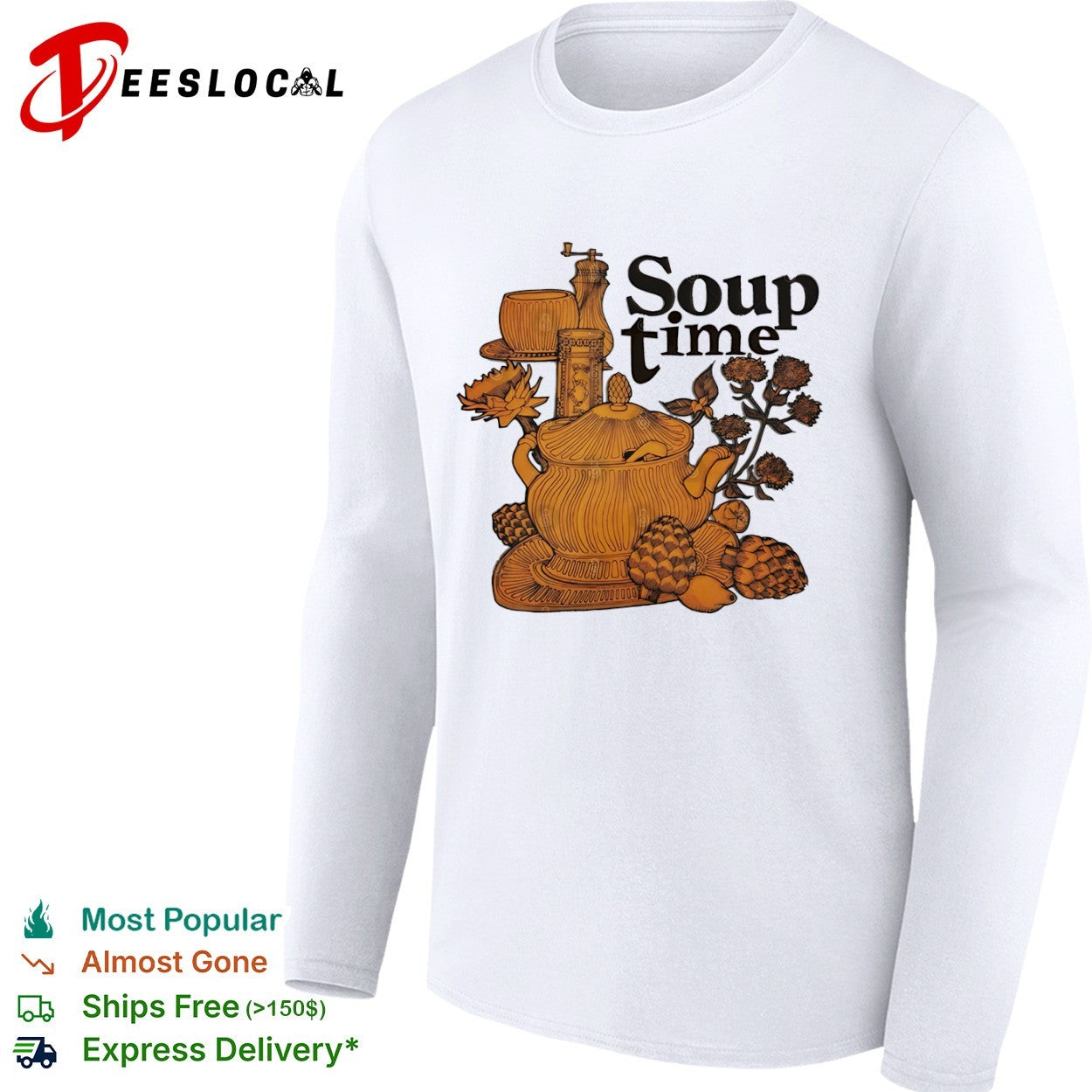 Kitchen tureen soup time shirt