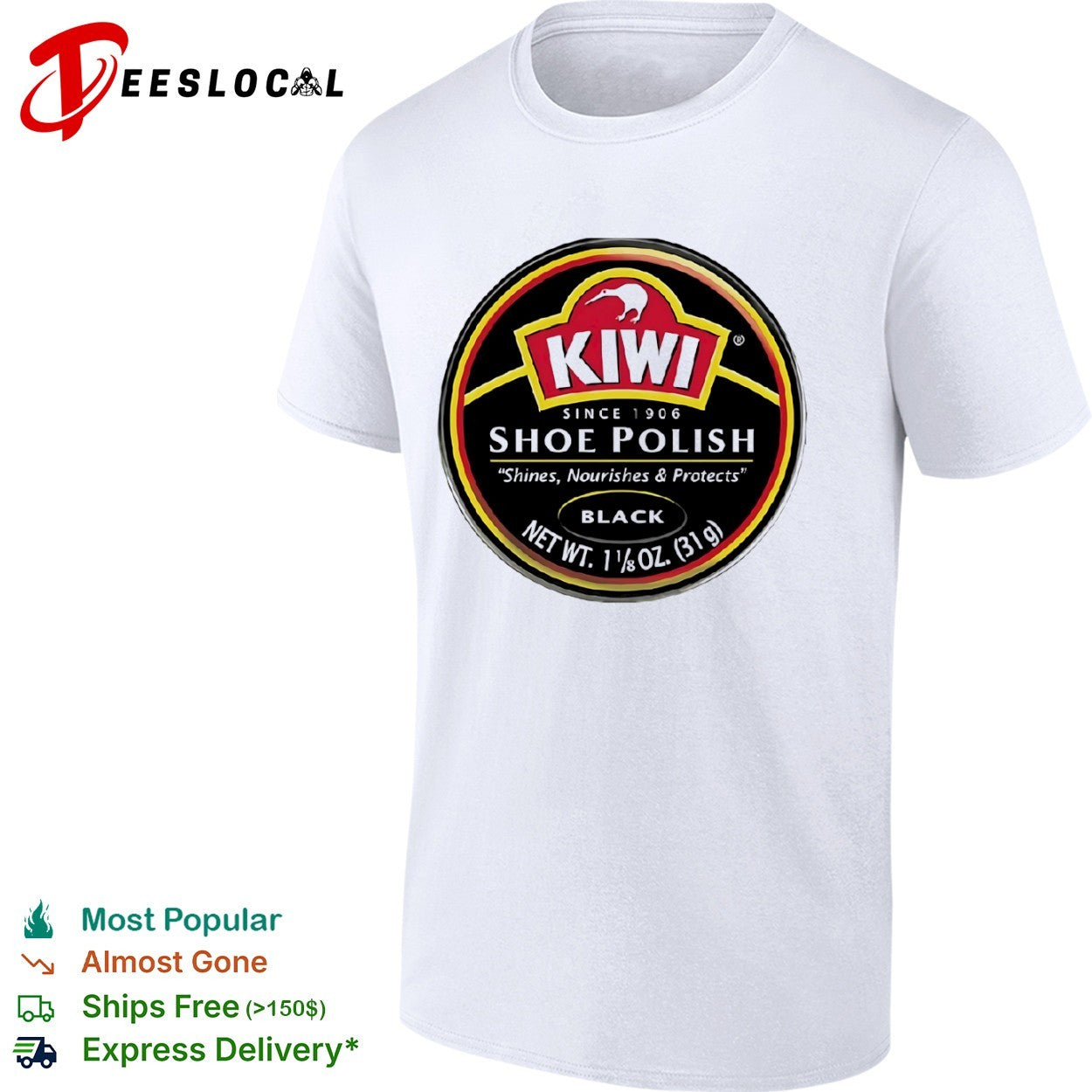 Kiwi Shoe Polish Since 1906 Shines Nourishes shirt