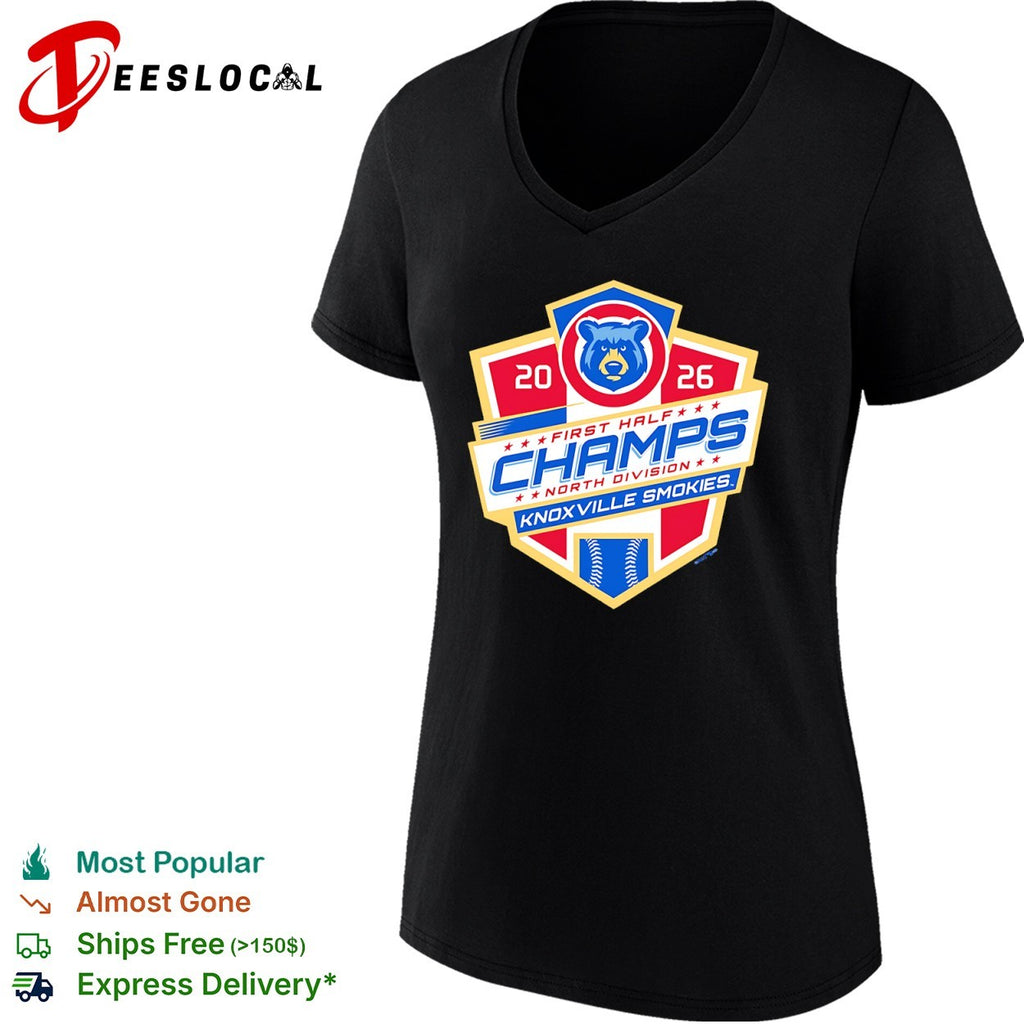 Knoxville Smokies 2026 First Half Champs North Division Baseball shirt