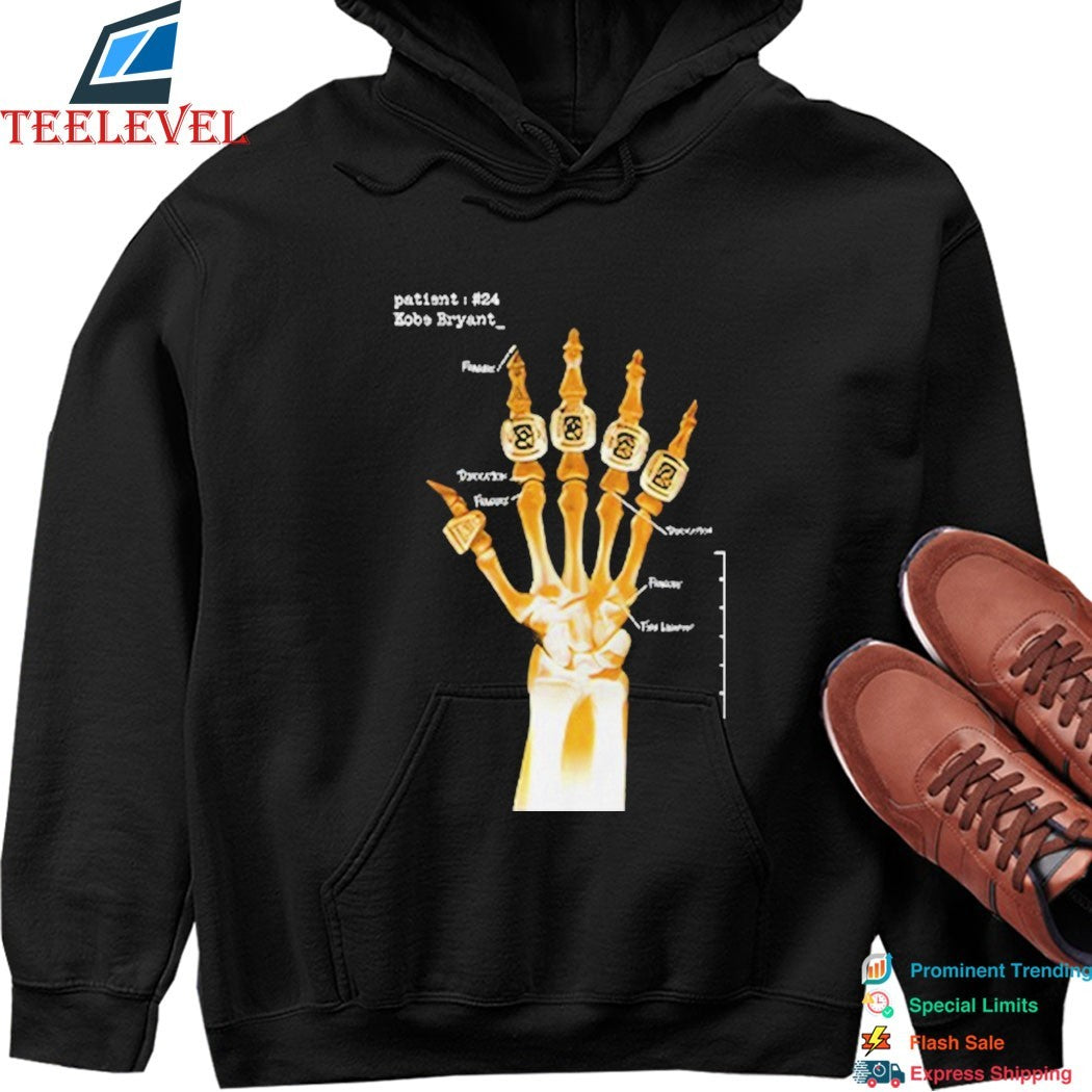 Kobe Bryant 5 Rings Hand Skeleton X-Ray T-shirts