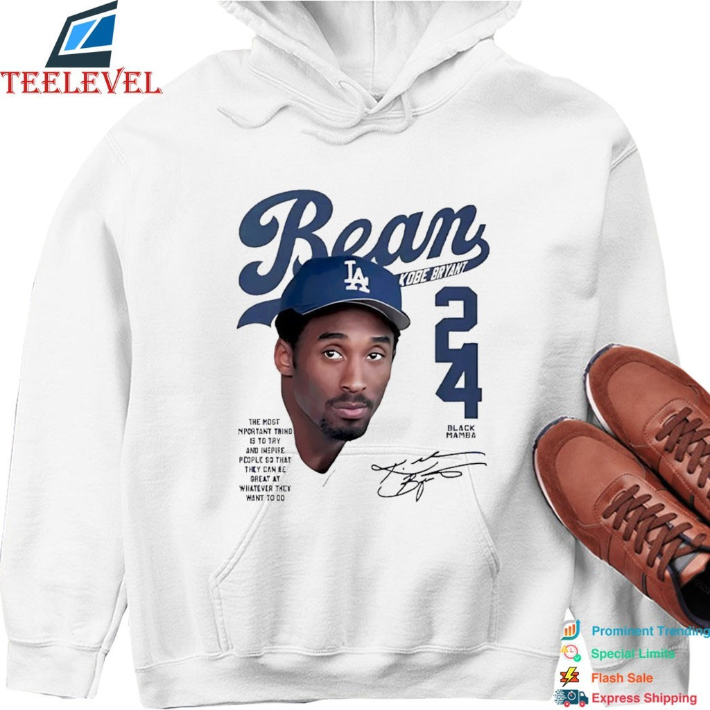Kobe Bryant Black Mamba 24 Los Angeles Dodgers Signature T-shirts