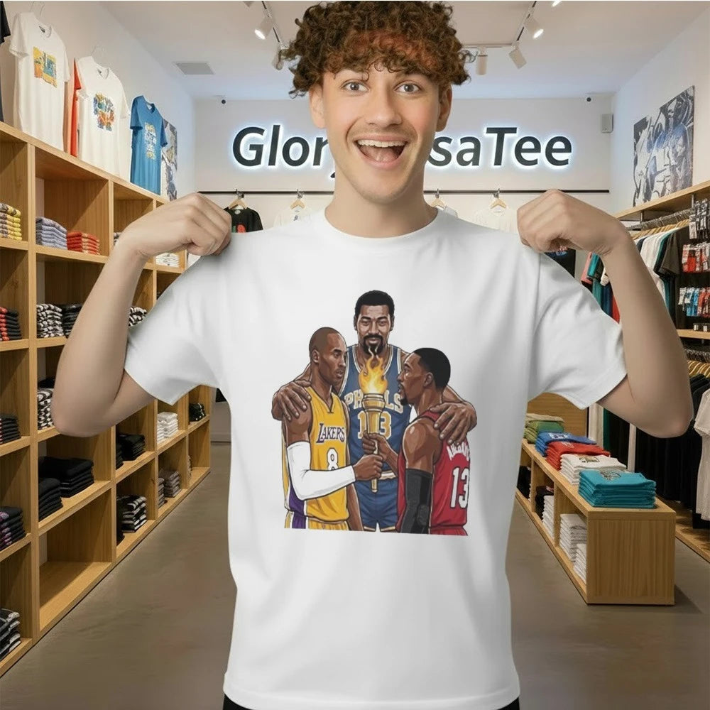 Kobe Bryant Passing The Torch To Bam Adebayo Nba Shirt