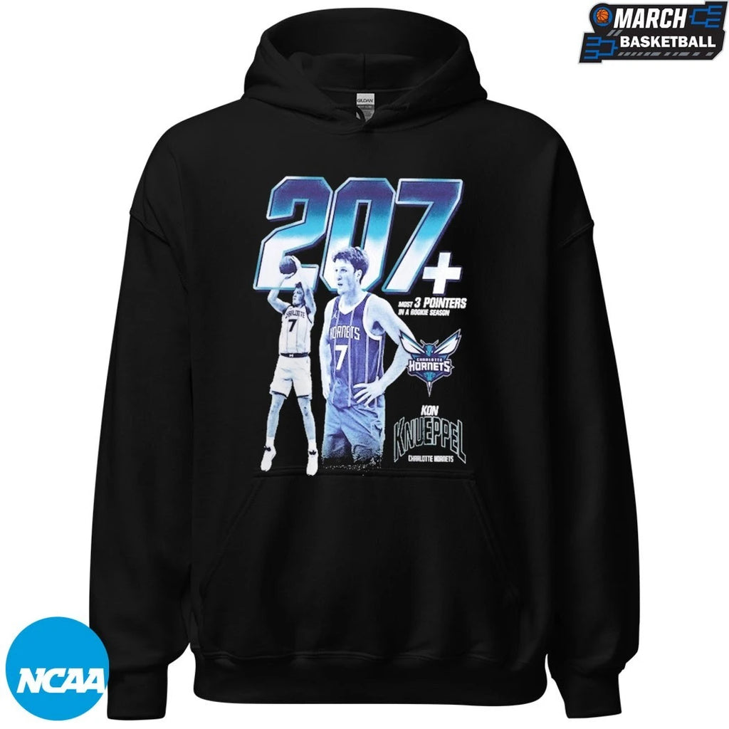 Kon Knueppel Charlotte Hornets Most 3 Pointers In A Rookie Season Milestone T-shirts