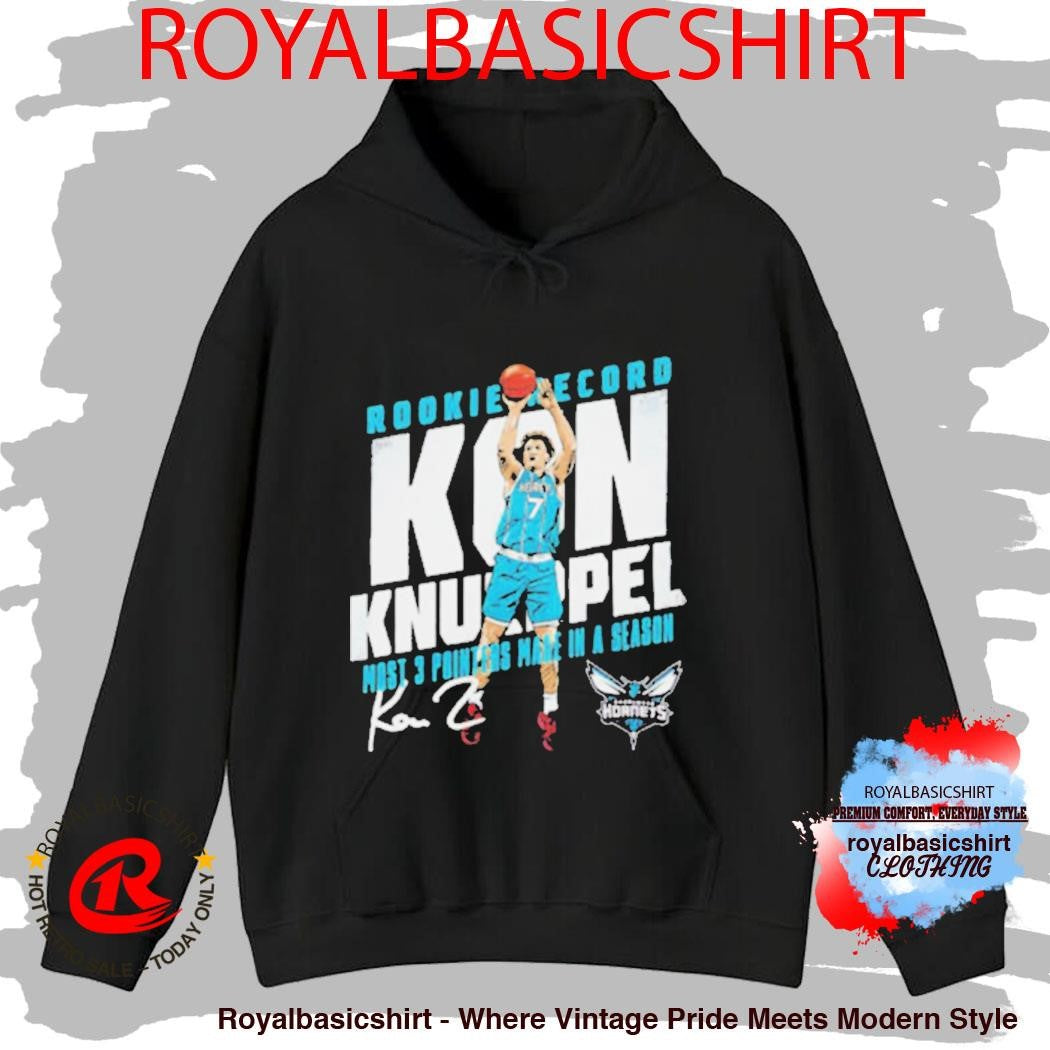 Kon Knueppel Charlotte Hornets Rookie Record 3 Pointers Basketball Shirt