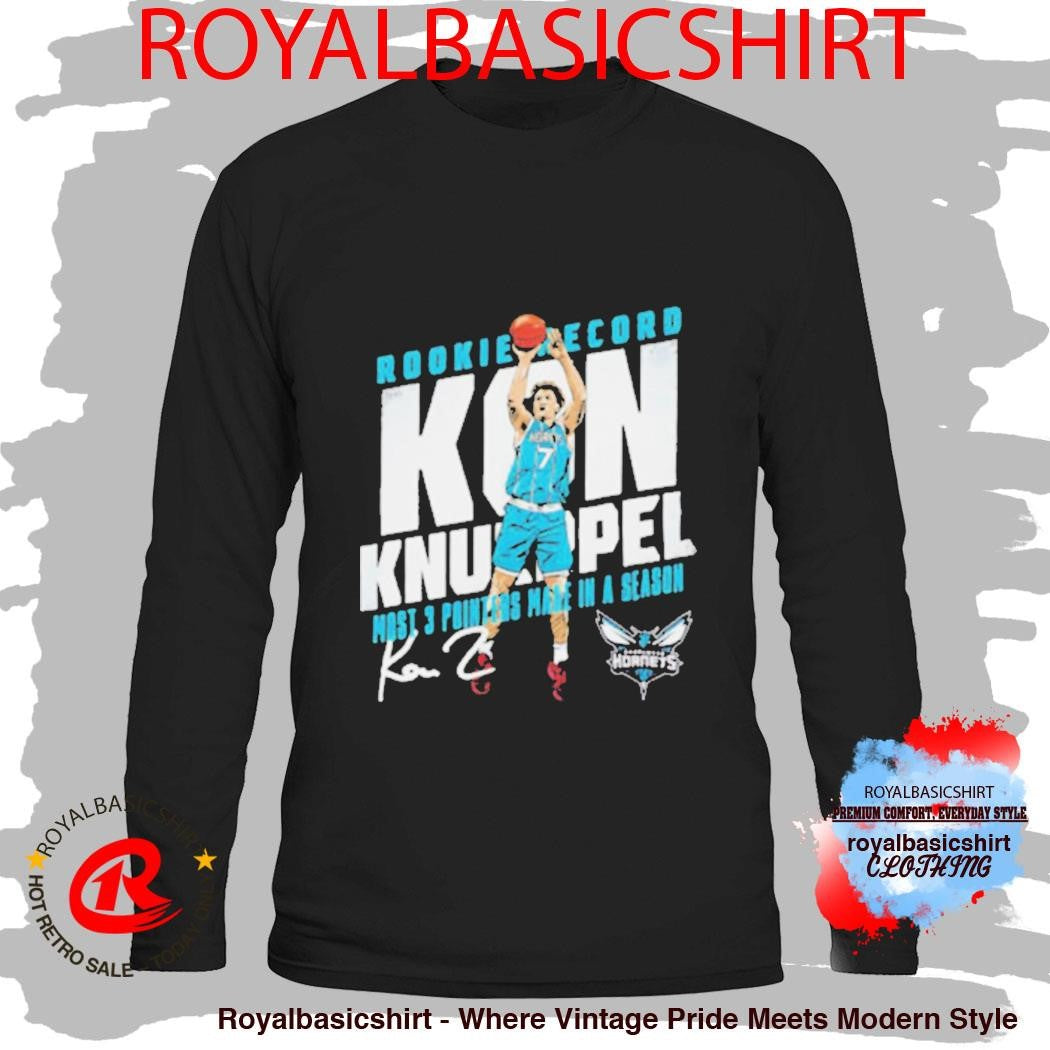 Kon Knueppel Charlotte Hornets Rookie Record 3 Pointers Basketball Shirt