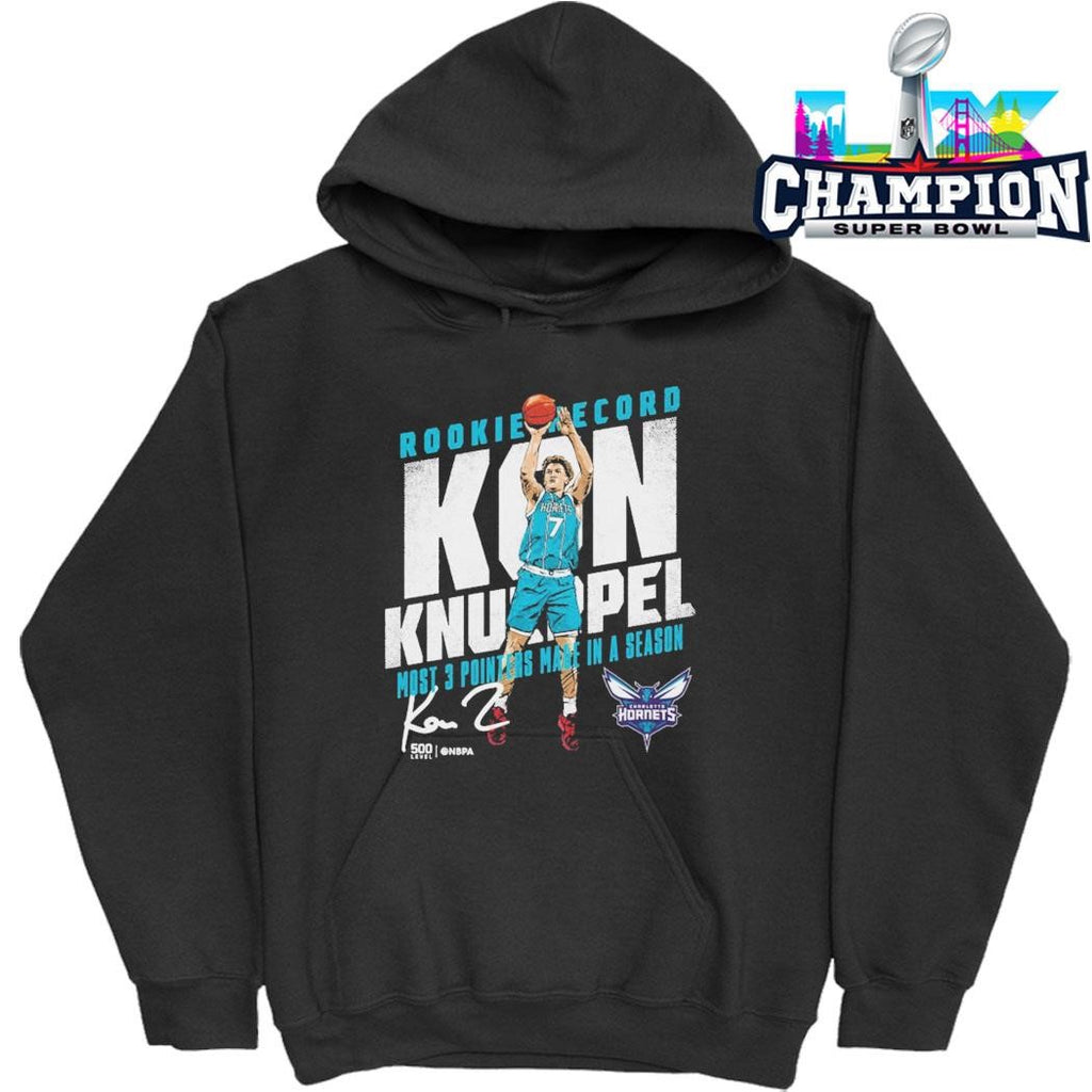 Kon Knueppel Charlotte Hornets Rookie Record Shirt