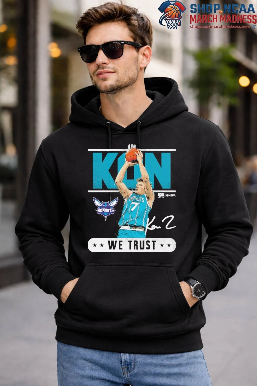 Kon Knueppel Charlotte Hornets We Trust Signature T-Shirt