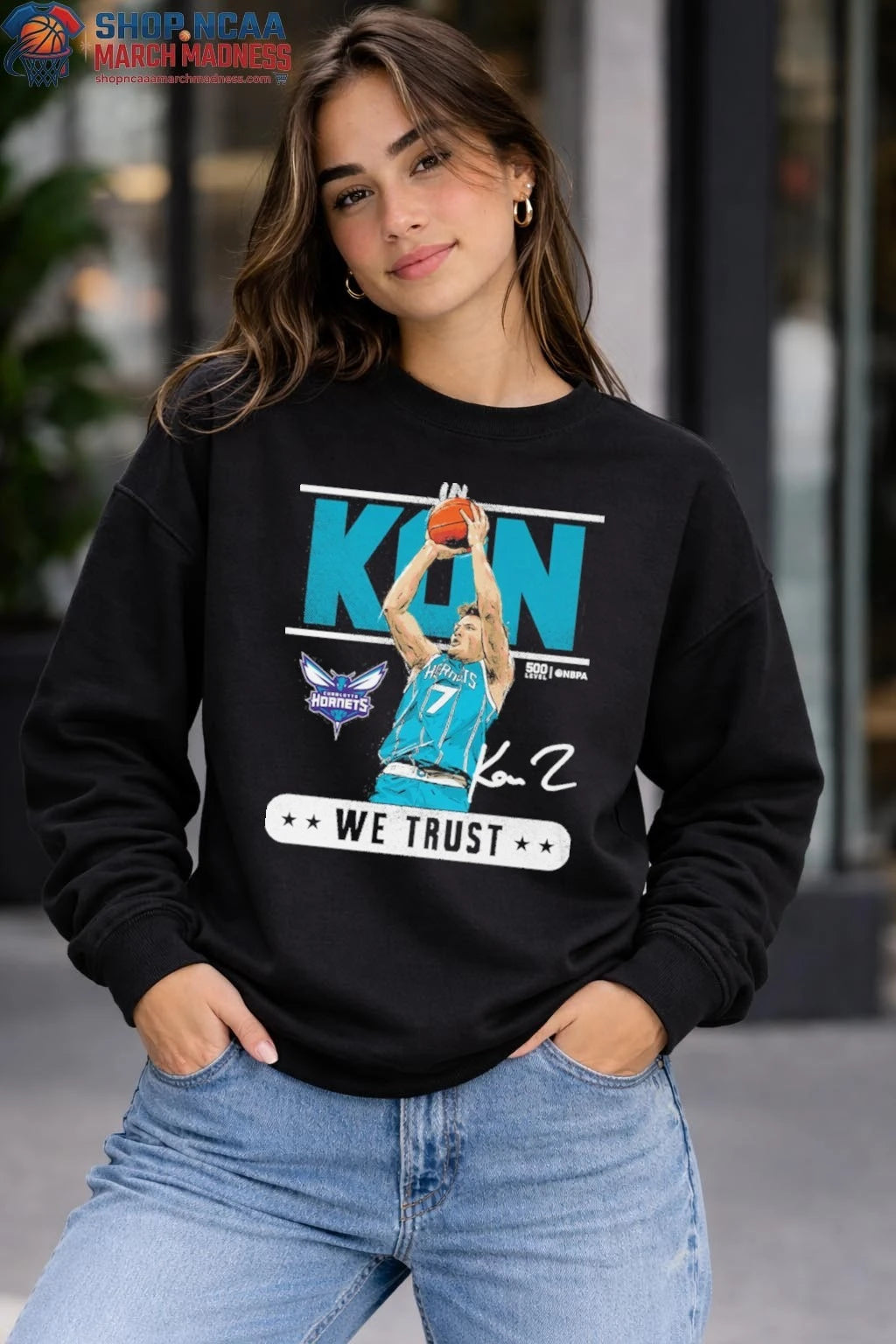 Kon Knueppel Charlotte Hornets We Trust Signature T-Shirt