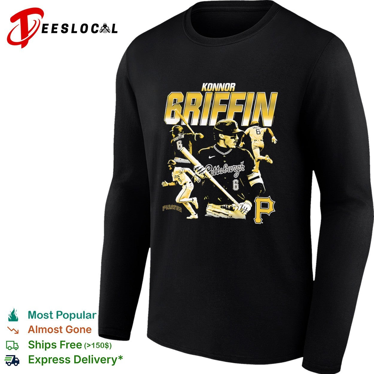 Konnor Griffin Pittsburgh Pirates MLB Player Collage shirt