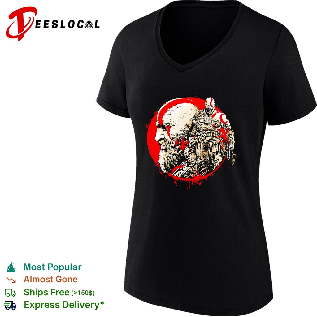 Kratos God of War PlayStation Gaming Spartan retro shirt