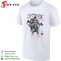 Kratos from God of War in Japanese sumi-e style shirt