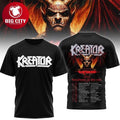Kreator Krushers Of The Usa Tour Thrash Metal Band Two Sided Shirt