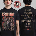 Kreator Krushers Of The World Merch Seven Serpents T-Shirt
