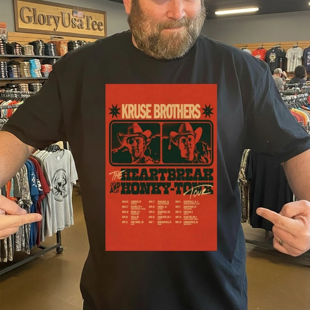 Kruse Brothers The Heartbreak And Honky Tonk 2026 Tour Poster Shirt