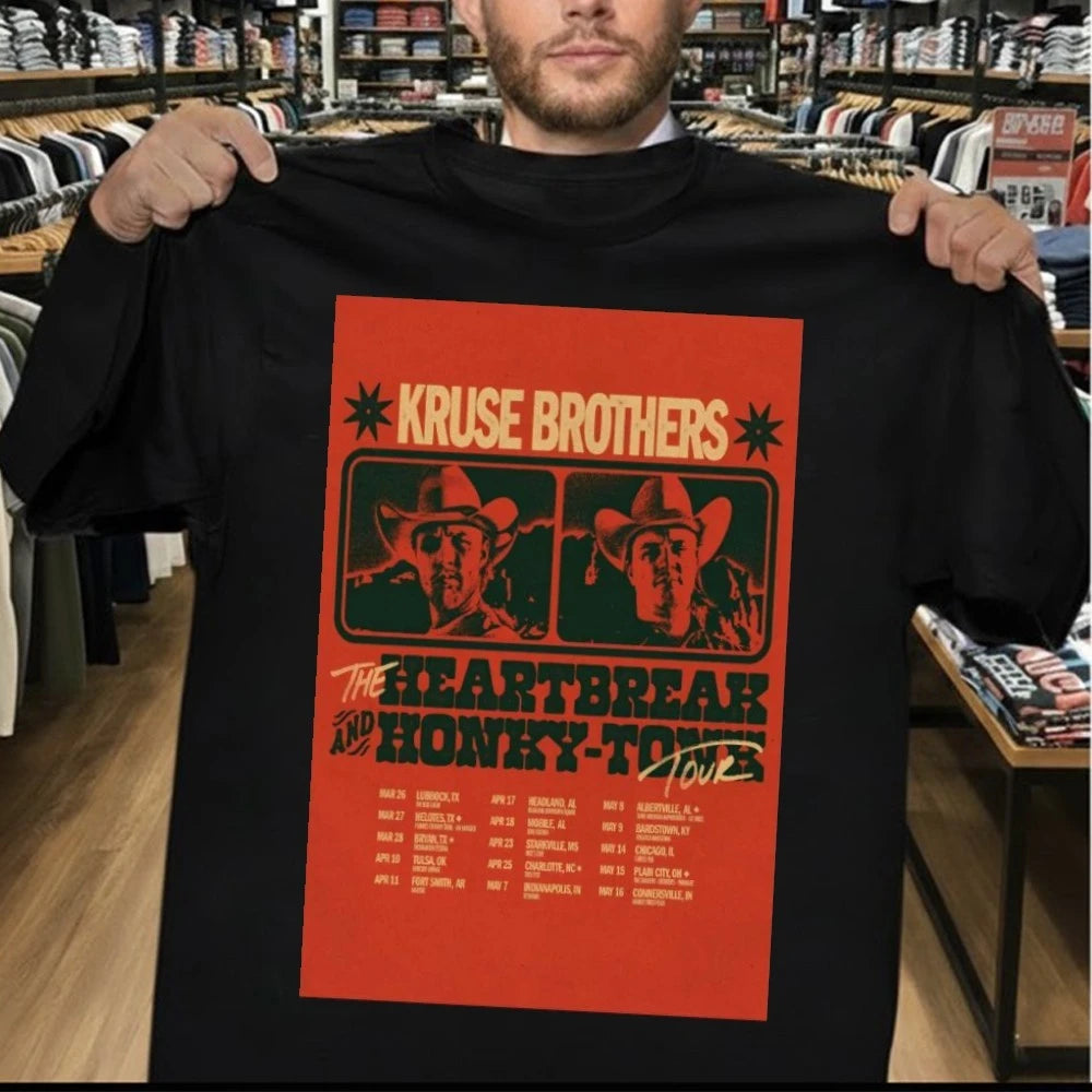 Kruse Brothers The Heartbreak And Honky Tonk 2026 Tour Poster Shirt