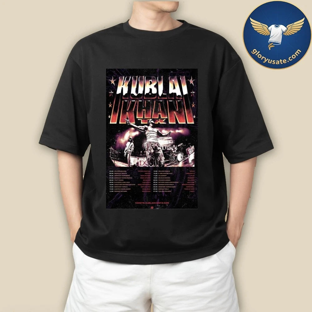 Kublai Khan TX EU UK Summer 2026 Poster Dates Shirt