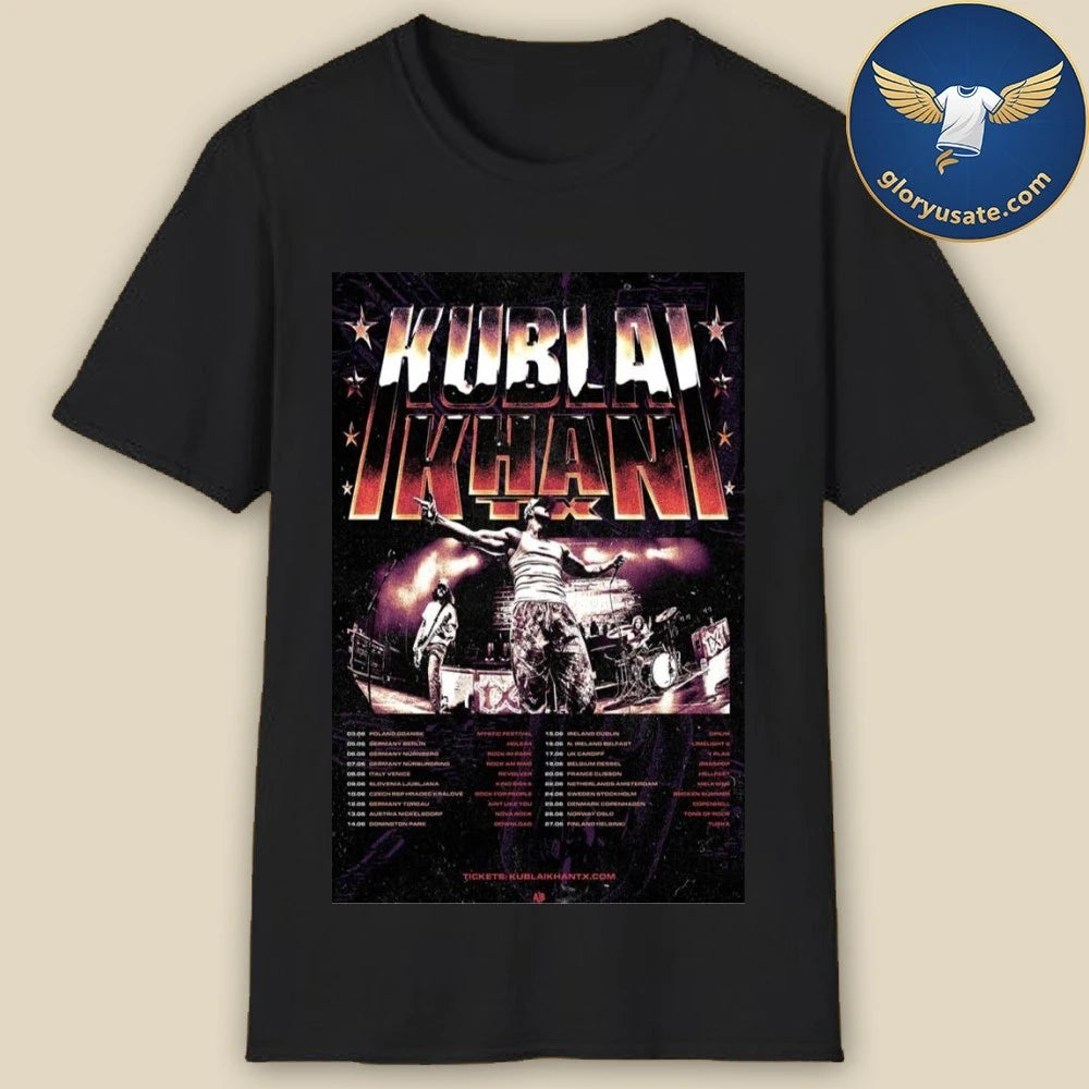 Kublai Khan TX EU UK Summer 2026 Poster Dates Shirt