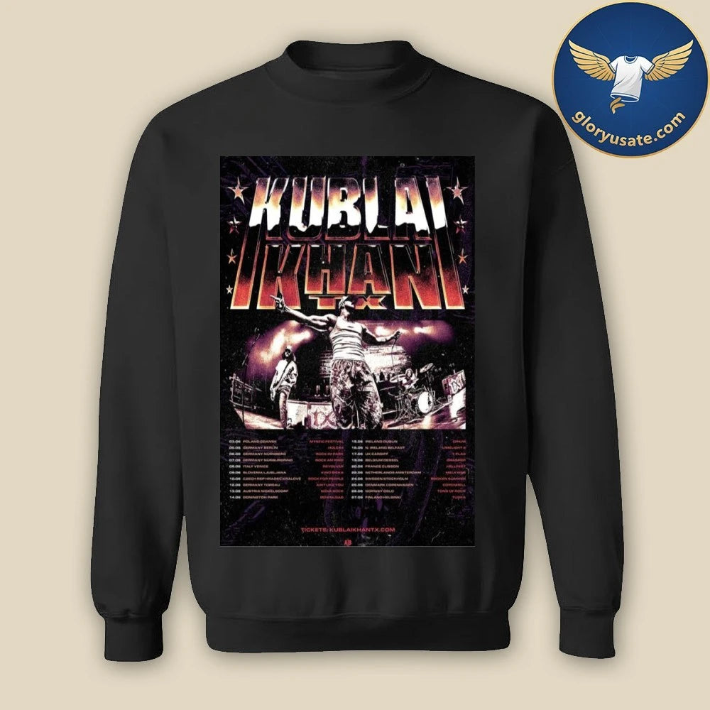 Kublai Khan TX EU UK Summer 2026 Poster Dates Shirt