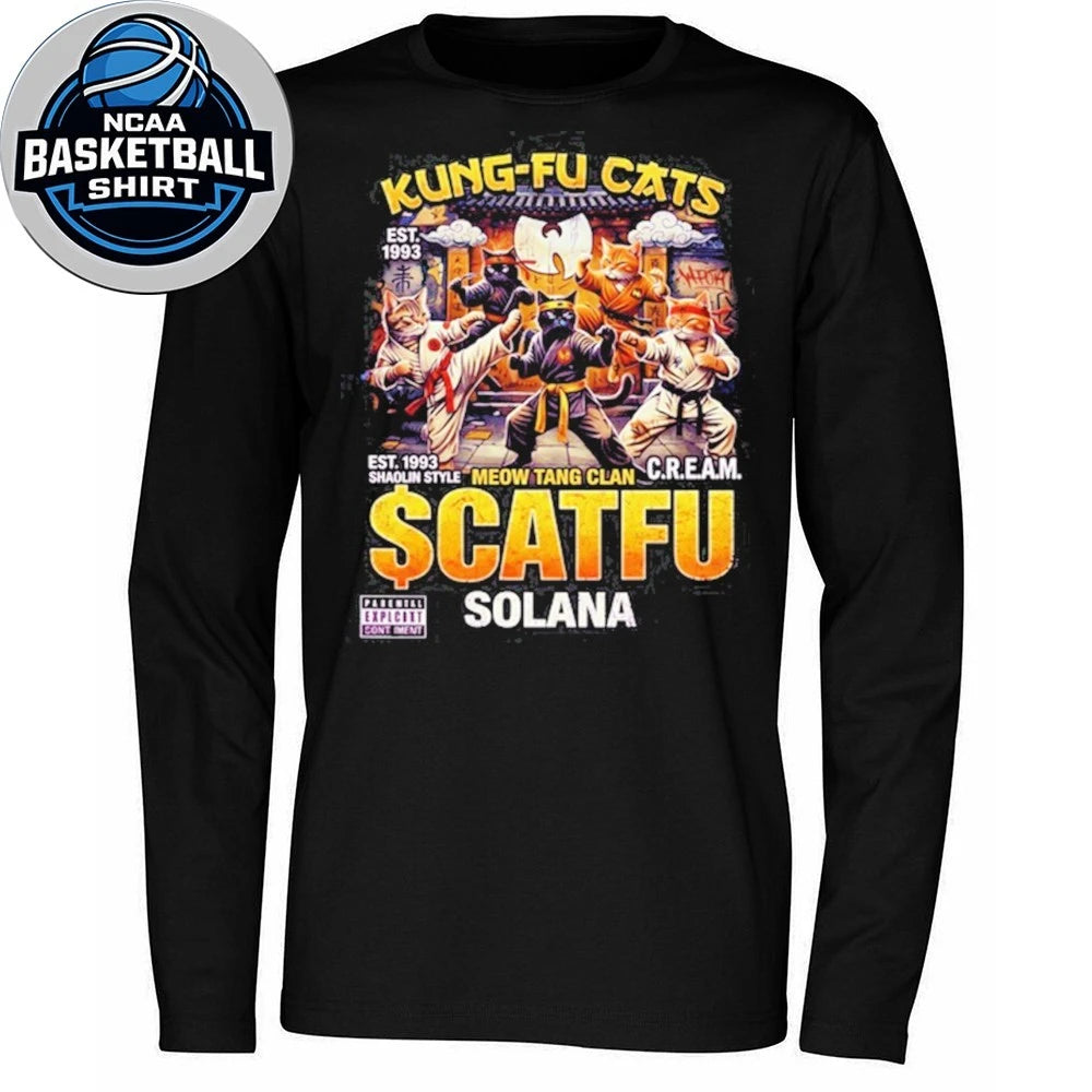 Kung-Fu Cats Meow Tang Clan $CATFU Solana Shirt