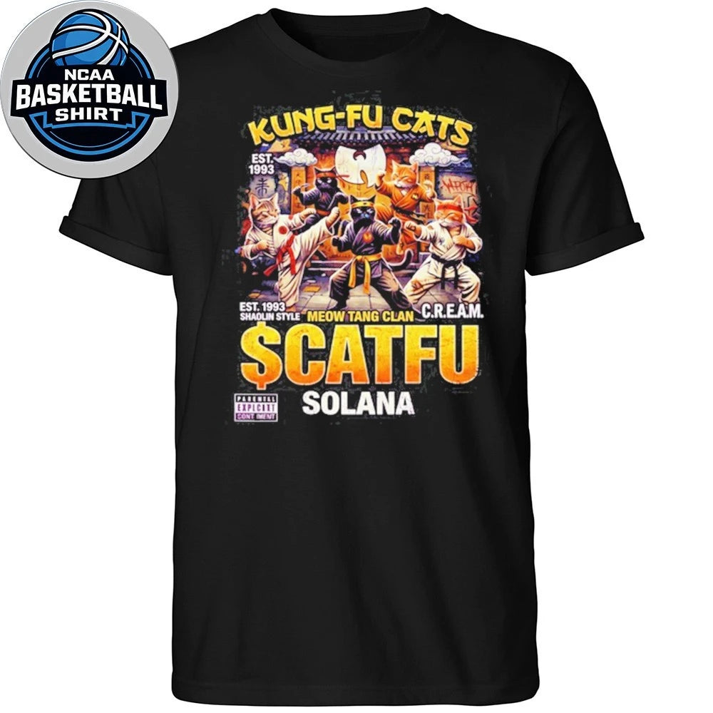 Kung-Fu Cats Meow Tang Clan $CATFU Solana Shirt
