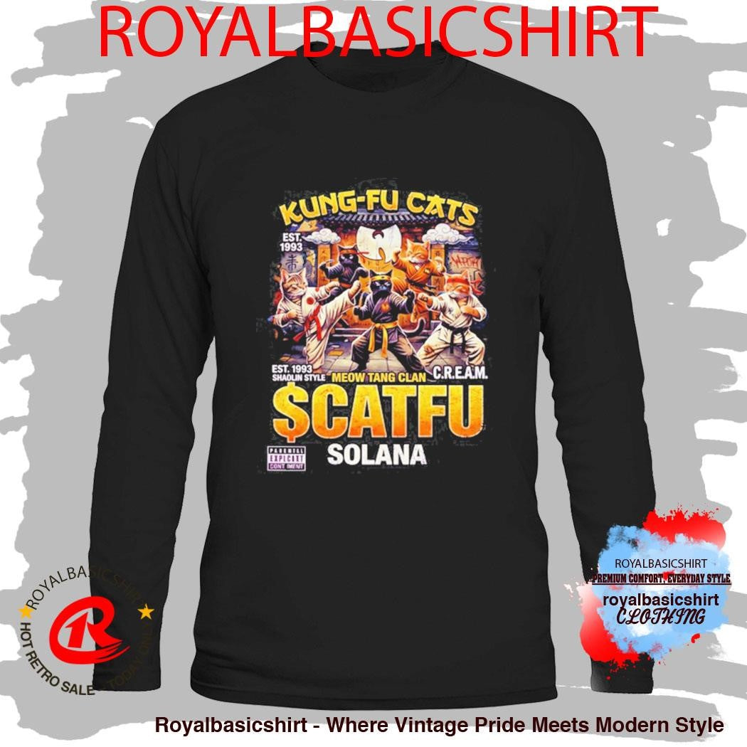 Kung-fu Cats Meow Tang Clan Catfu Solana T-shirt