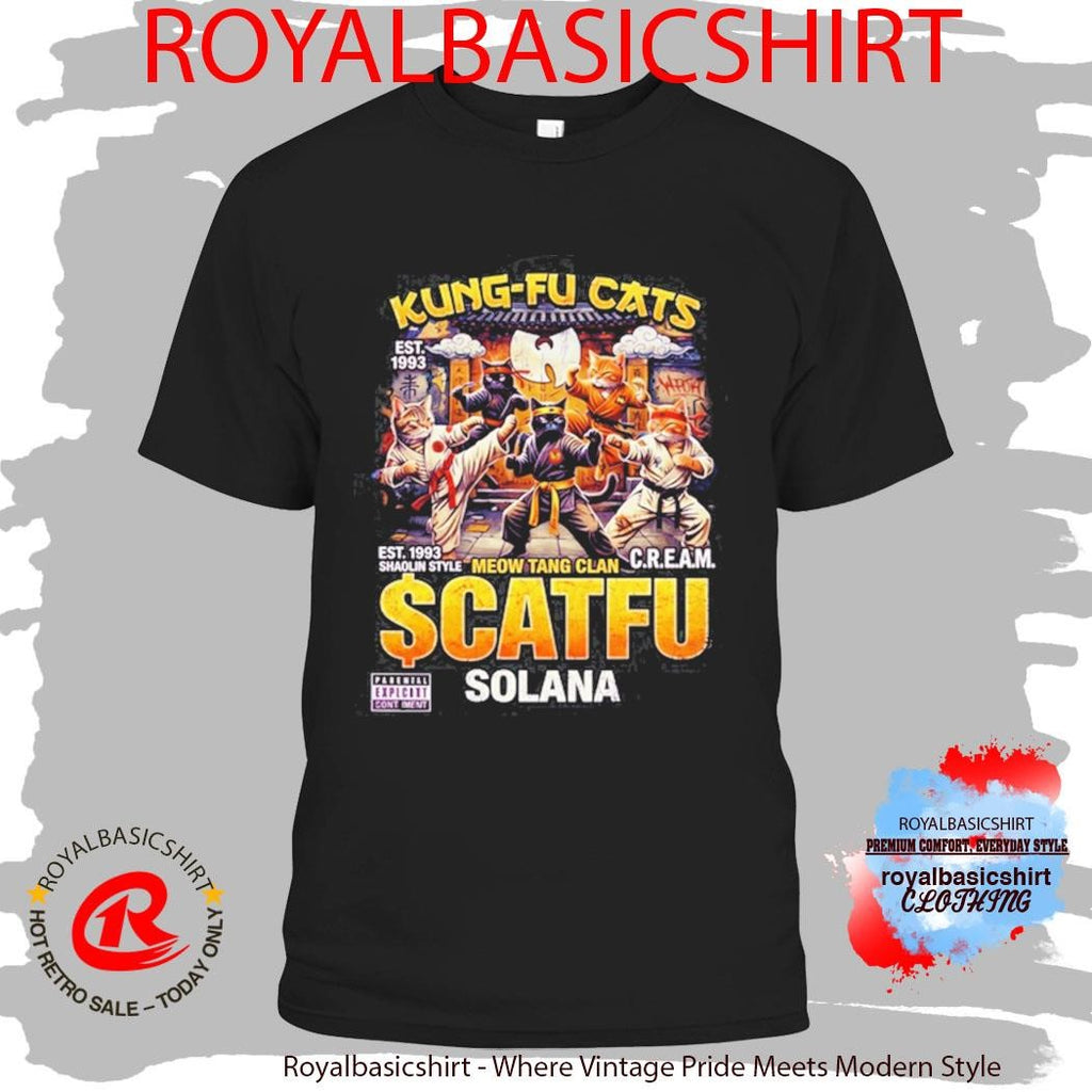 Kung-fu Cats Meow Tang Clan Catfu Solana T-shirt