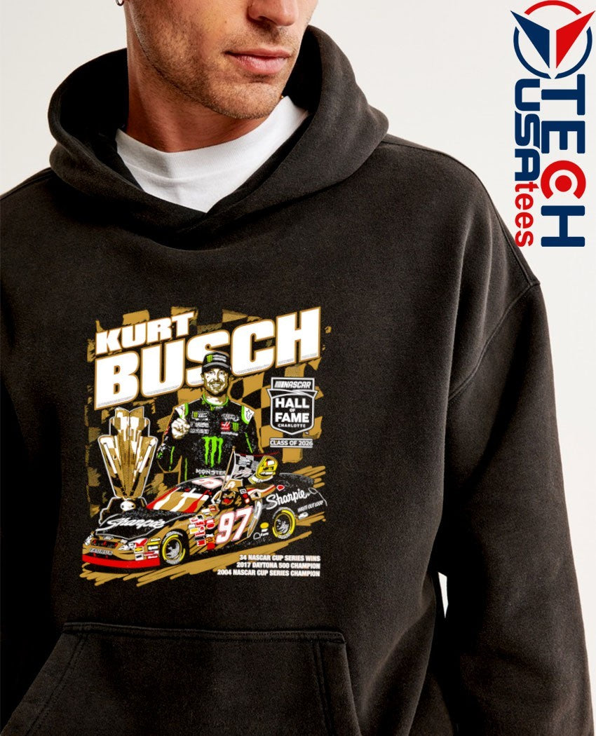Kurt Busch NASCAR 2026 Hall of Fame shirt