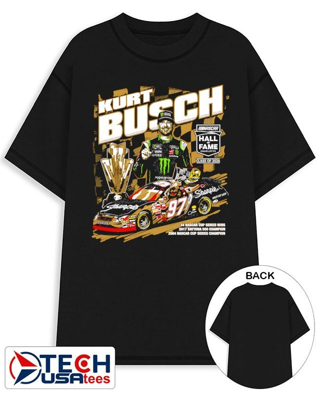 Kurt Busch NASCAR 2026 Hall of Fame shirt