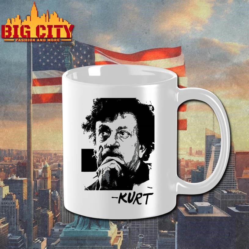 Kurt Vonnegut portrait tribute retro shirt