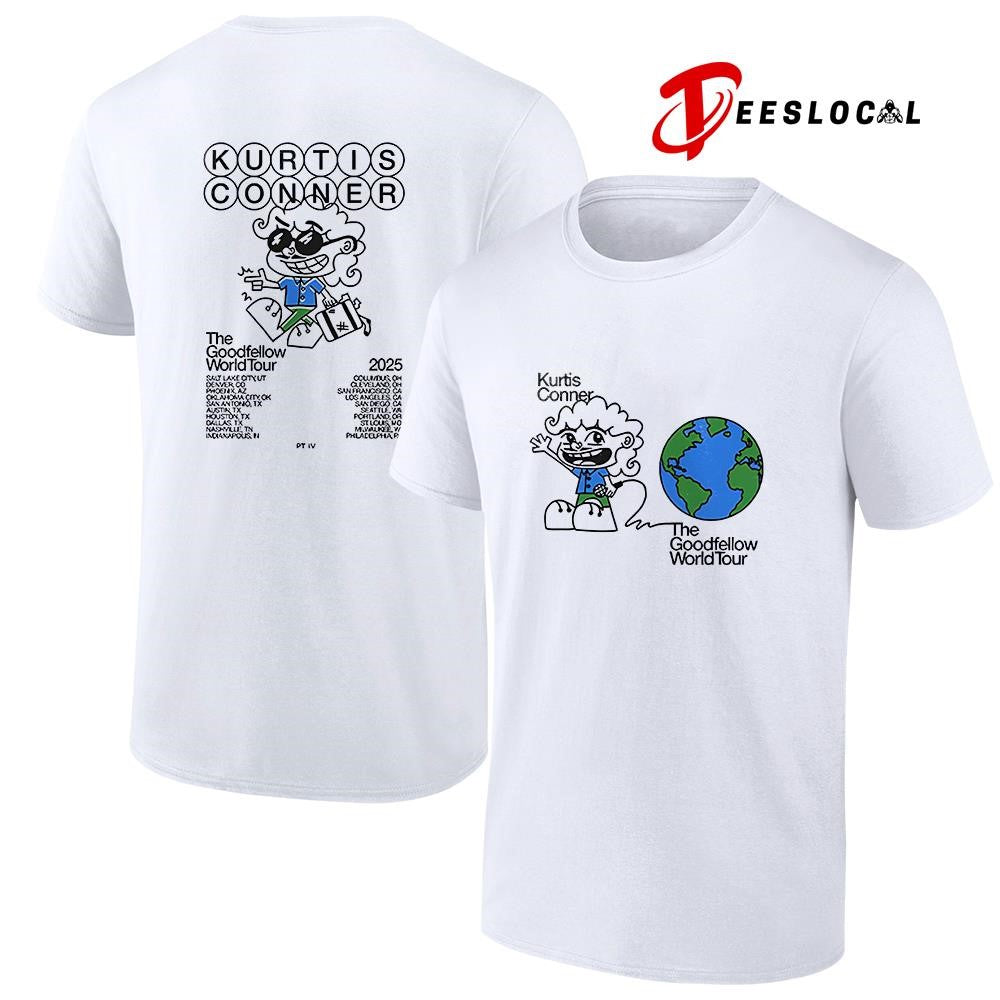 Kurtis Conner The Goodfellow world tour cities art shirt