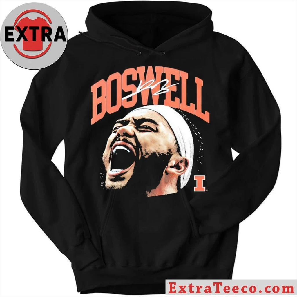 Kylan Boswell Signature Illinois Basketball Collection 2026 Logo T-Shirt
